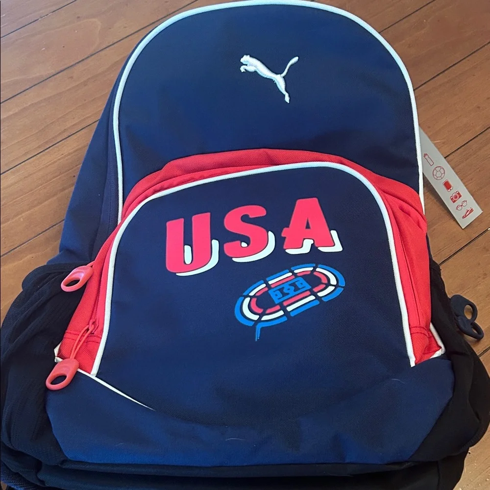 Puma USA Navy and Red Backpack Brand New